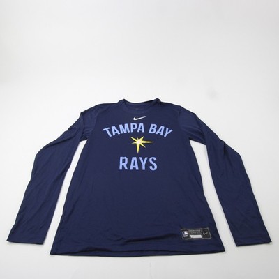  Tampa Bay Rays Nike MLB Authentic Long Sleeve Shirt Men's Multiple Sizes