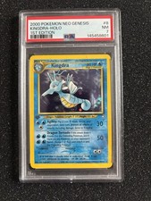 Pokémon TCG Kingdra Neo Genesis 1st Edition Holo Card 8/111 Psa 7