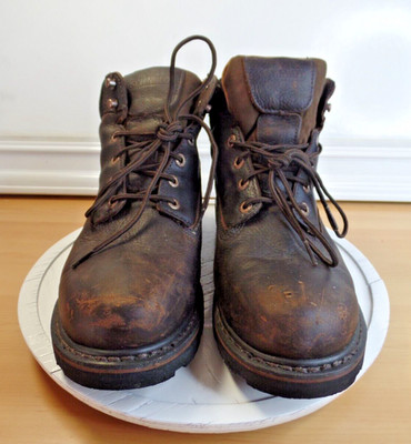 C.E. Schmidt Work Boots Mens US 12W Brown Leather CES0017S