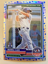 Maxwell Clark 2023 Panini USA Stars & Stripes Blue Stars Holo Prizm RC Tigers 🐅