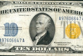 $10 1934 ((NORTH AFRICA)) Silver Certificate Note PAPER CURRENCY