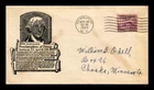 DR JIM STAMPS US COVER PROCLAMATION OF PEACE FDC SCOTT 727 ANDERSON CACHET