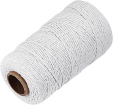 White Cotton Butchers Twine String - Ohtomber 328 Feet 2MM Bakers 2MM,