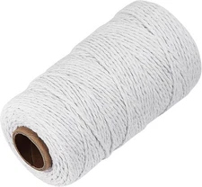 White Cotton Butchers Twine String - Ohtomber 328 Feet 2MM Bakers 2MM, 