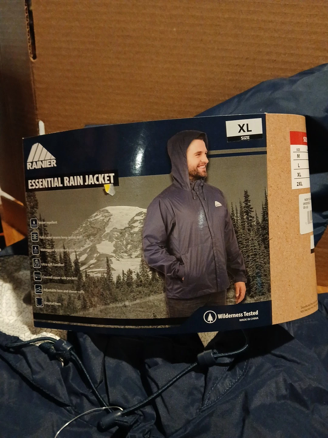 Rianer Essential Rain Jacket XL Blue