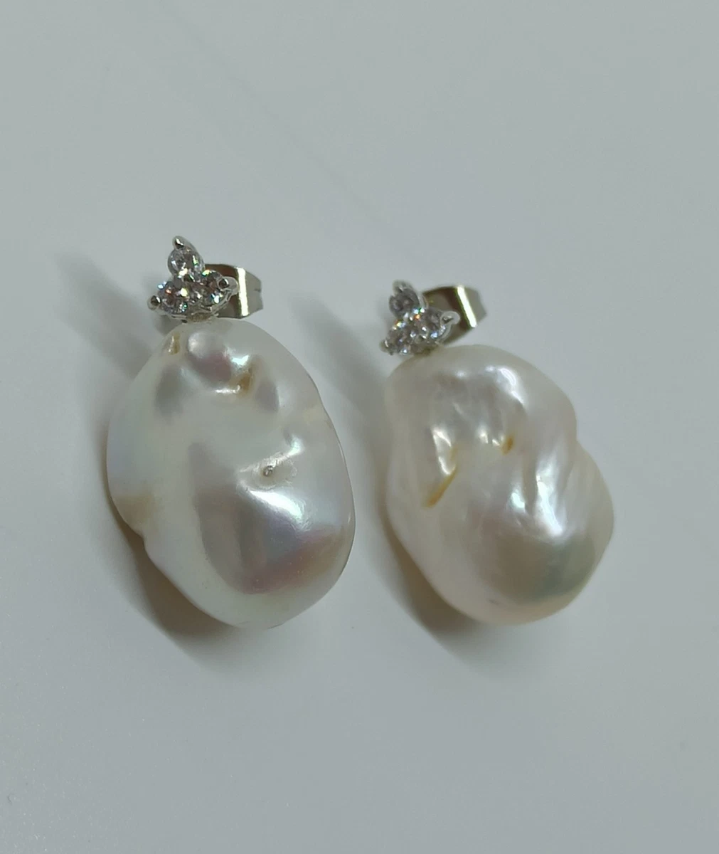Base Per Orecchini Di Argento 925 A Monachella 6x20mm 3 Paia Rodiato