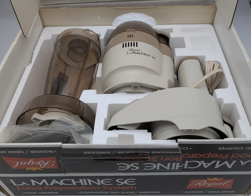 New NOS Regal La Machine SE Food Processor Vintage Shredder Chopper Blender V648 - Image 4 of 4