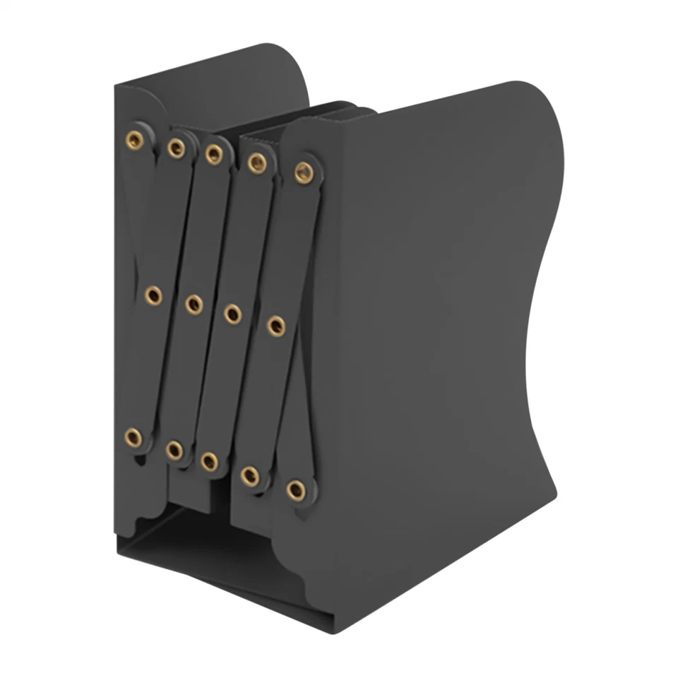Metal Bookends Book Shelf Stopper Non-slip Desk Organizer Desktop - image 3 of 4