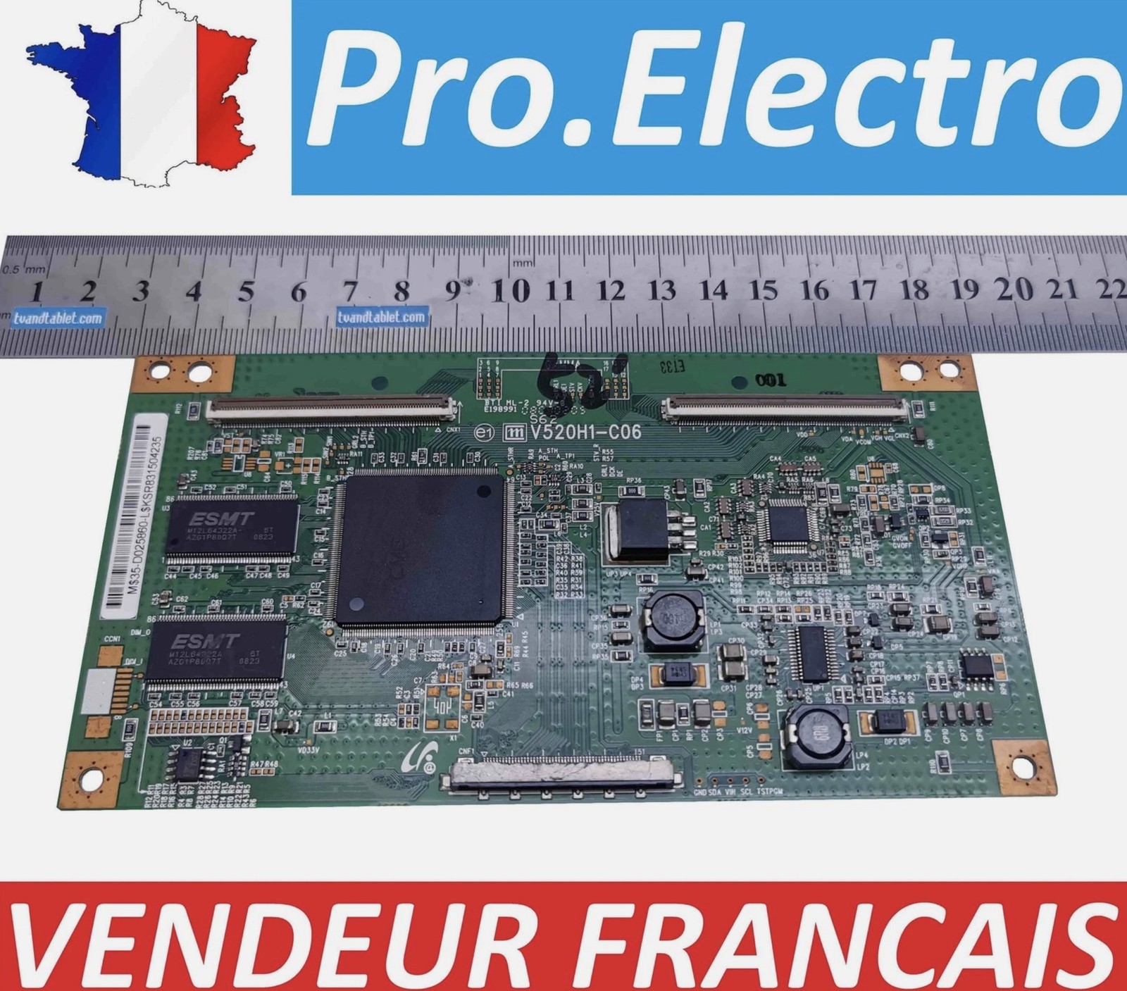 Carte T-CON V520H1-C06 D0025860 pour TV Samsung LE46B530 composant d'affichage d'origine