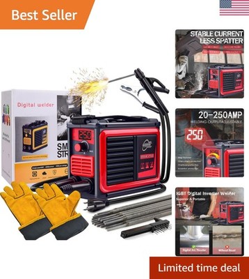 250Amp Portable IGBT Welding Machine with LCD Display - Perfect for DIY Projects