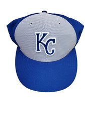 Kansas City KC Royals baseball hat blue gray Cap New Era 59Fifty mlb 7 5/8 rare