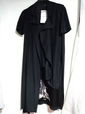 USED YOHJI YAMAMOTO SHORT SLEEVE LONG JACKET 1 FREE SHIPPING VERYGOOD