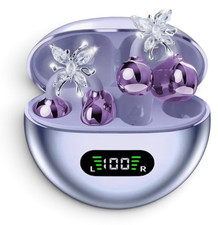 Butterfly Clip Open Ear Wireless Earbuds Crystal Earrings Digital Headphones