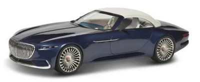 Schuco 1/43 Mercedes-Benz Maybach Vision 6 Open Car Closed 2017 Metallic Dark Bl