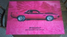 ORIGINAL BFGOODRICH POSTER DODGE CHALLENGER