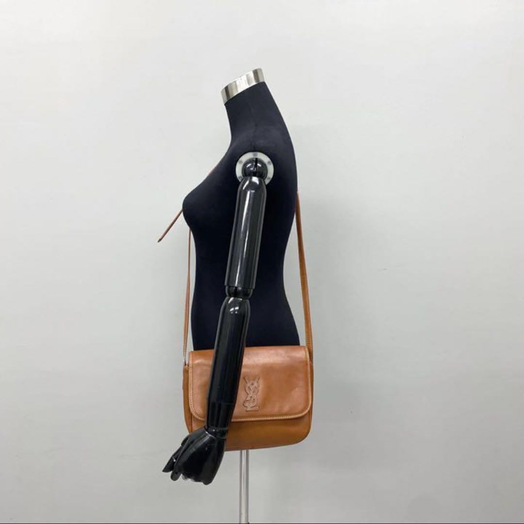 Borsa a tracolla Yves Saint Laurent YSL Cassandra pelle marrone autentica F07261955