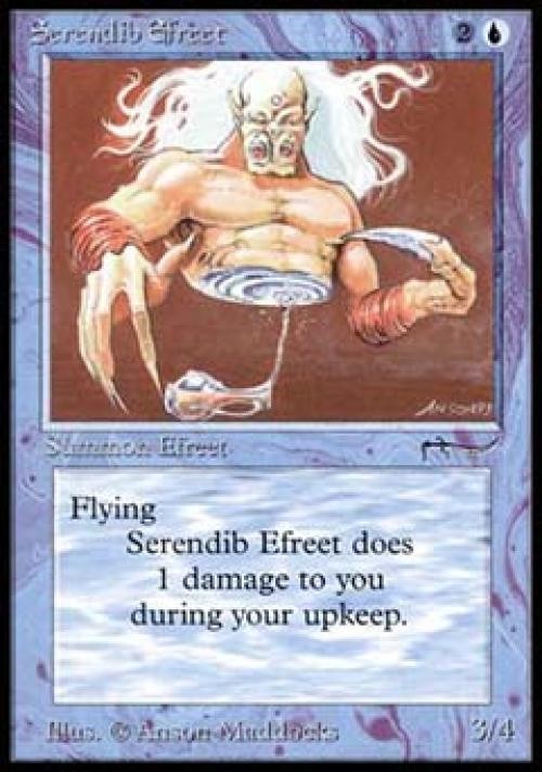 Serendib Efreet - Light Play MTG Arabian Nights