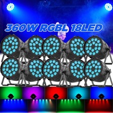 18x20W RGBL Aluminum Alloy Par Lighting LED DNX Stage Light DMX Party Show DJ