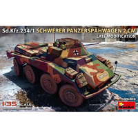 SD.KFZ.234/1 Schwerer PanzerspÄHwagen 2 Cm Late Mod Kit 1:35 Miniart Kit Mezzi M