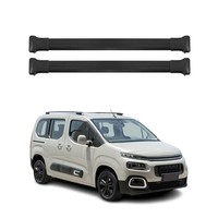 DachträGer GrundtäGer FüR Citroen Berlingo 2018-2026 75Kg Alu Schwarz 2X