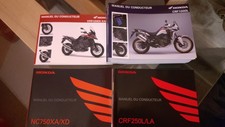 6 x 2017 HONDA CRF1000L 1  2018 HONDA CRF250L 1 VFR1200X FRENCH OWNERS MANUALS 