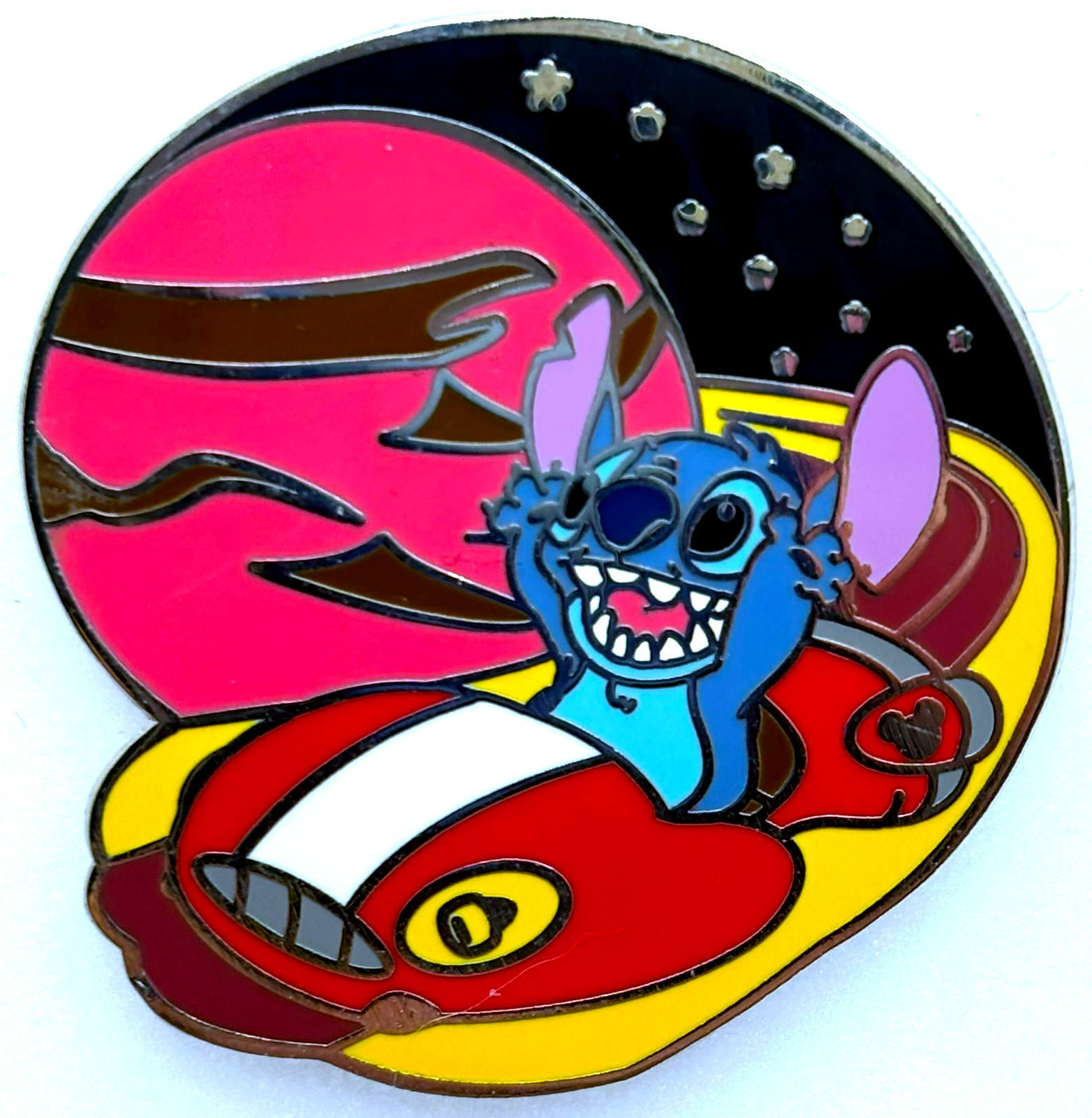 2006 DISNEY Hidden Mickey Trading Pin - STITCH in SPACE CAR Lilo & Stitch (D16)