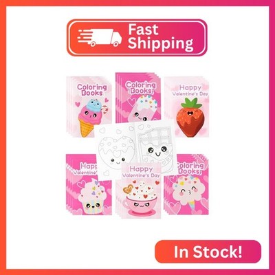 ANGOLIO Valentine' s Day Coloring Books for Kids 24Pcs Bulk Valentines Gifts Swe