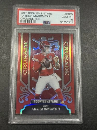 2023 Rookies & Stars Crusade Red #CR15 Patrick Mahomes II Chiefs #/99 PSA 10
