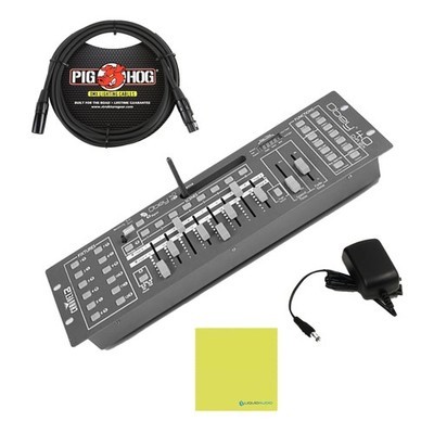 Chauvet Obey 40 D-Fi 2.4 Wireless DMX Lighting Controller Bundle w/Pig Hog...