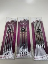 Knitters Pride Nova Platina 6  Double Pointed Needles, Lot of 3: US 10, 10.5, 11