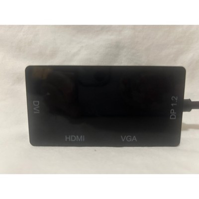 Mini DisplayPort 1.2 to HDMI VGA DVI 3-in-1 Video Adapter Black Thunderbolt 2