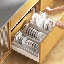 Kitchen Sink Rack Drainage Rack Single Layer Bowl and Tray Storage Can Hold Dish