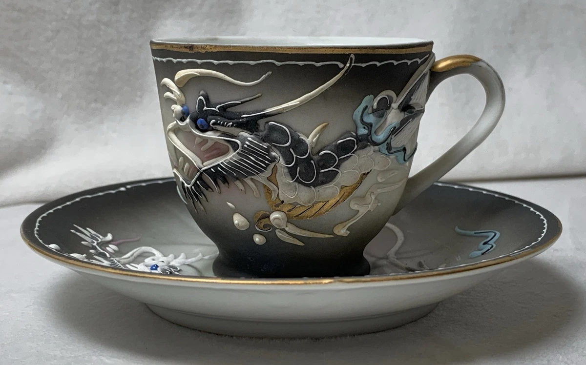 Dragonware In Antique Ceramic & Porcelain Cups & Saucers for sale
