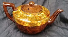 Vintage 1930's - 1961 Price Bros. Teapot • Brown & Splatter Glaze Crawford 36 