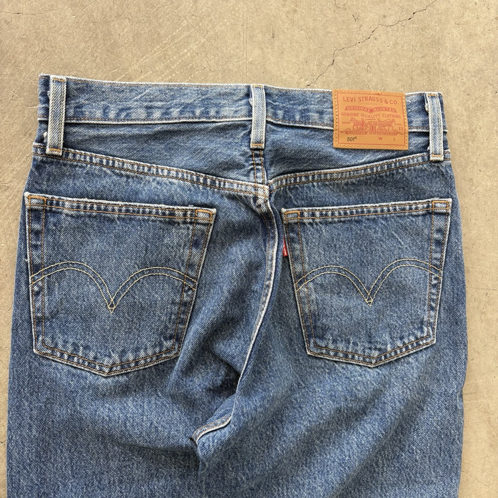 Levi’s 501 Big E Button Fly Patchwork Grunge Dist… - image 6