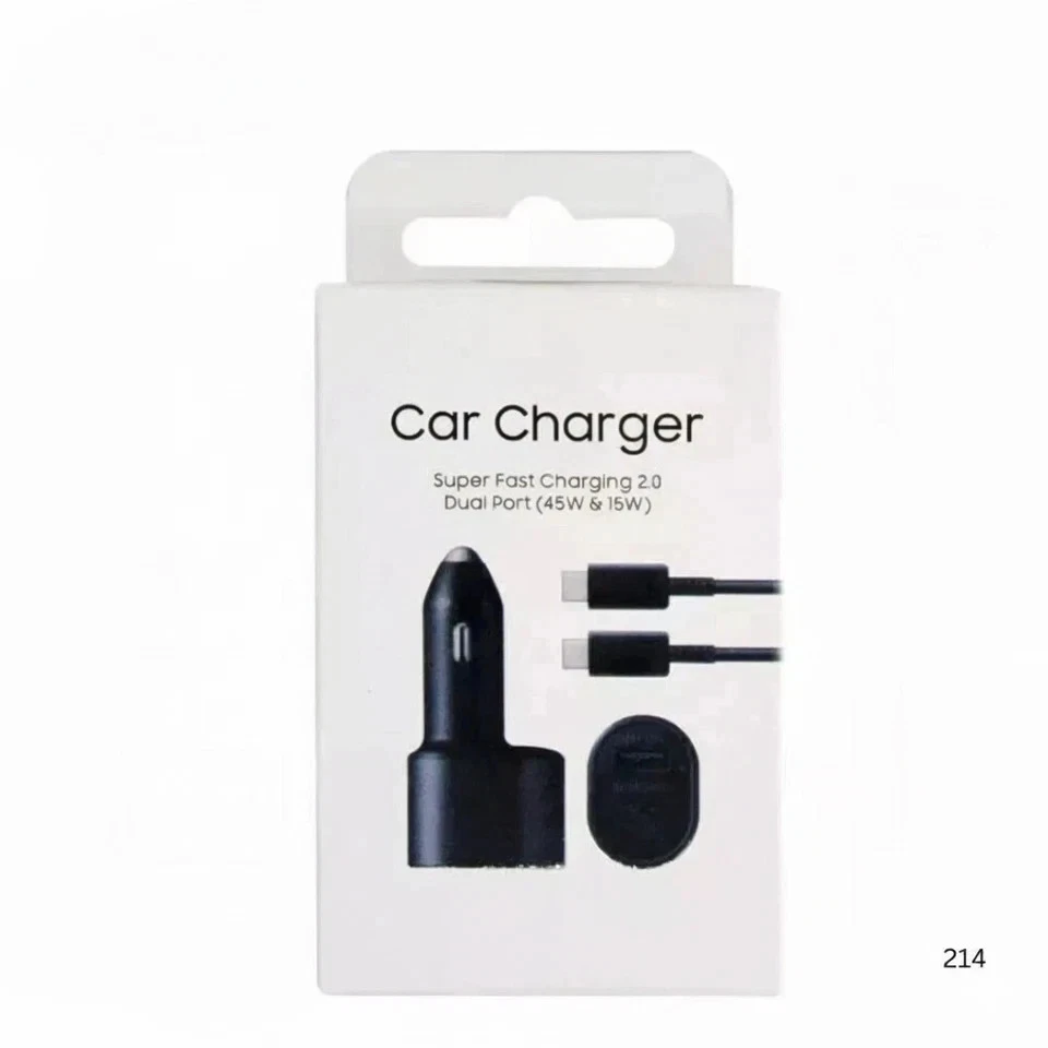 For Samsung 60W Super Fast Charger Dual Car Charger (45W+15W) 2 Port USB-C - Image 2 of 4