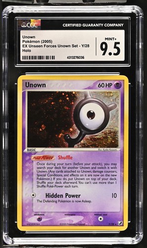Unown graded CGC 9.5 for sale on eBay