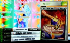5x Xbox (Orig) NTSC Dance Dance Revolution + Sports Games Bundle Lot [Untested]