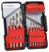 Bosch Metallbohrer-Set HSS-G, Toughbox, 18-Teilig, Din 338, 135° 2607019578