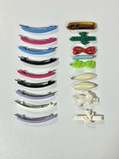 Lot of 18 Goody Vintage 2  Hair Barrettes Snap-Tight Multicolor USA