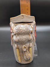 Elephant Ceramic Wall Pocket 6.5