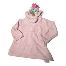 Pottery Barn Kids Hooded Unicorn Baby Toddler 2T-3T Bath Wrap Terry Towel Robe