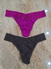 New HANKY PANKY Set Of 2 Original Rise Thong Panty One Size