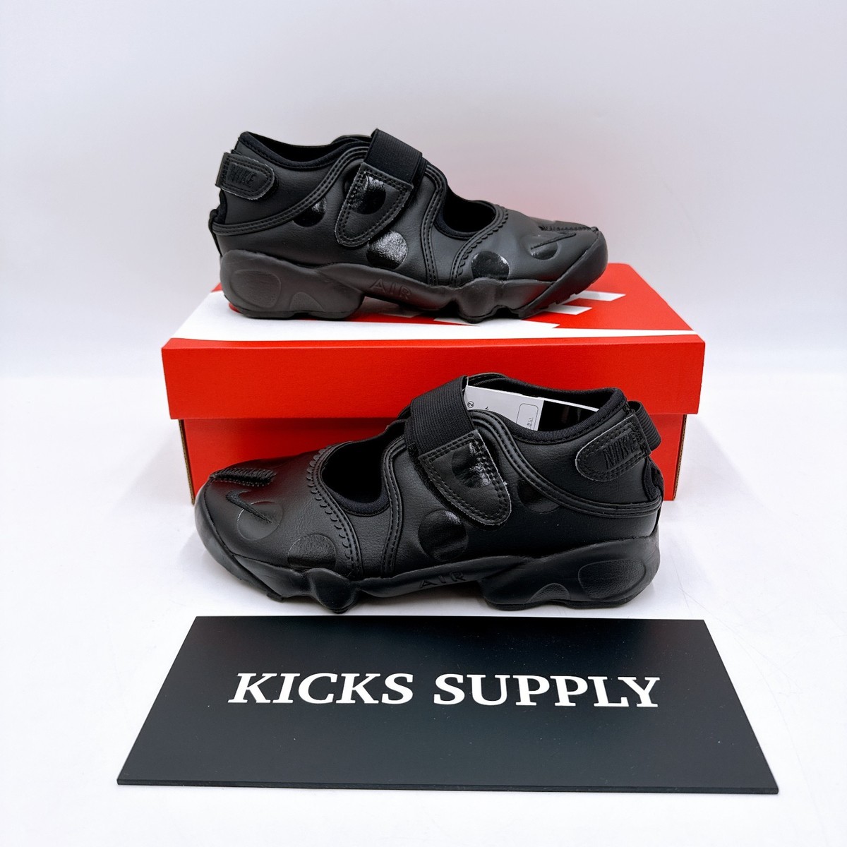 Nike Air Rift Dot Black IR1226-002 Women's Shoes US 5-12 Split toe