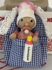 Vintage Steinbach Baby Girl Wooden Christmas Ornament Handmade in Germany w/box — photo 1