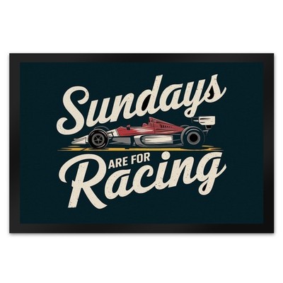 Sundays are for Racing Fußmatte XL in 40x60 cm für Motorsport-Fans