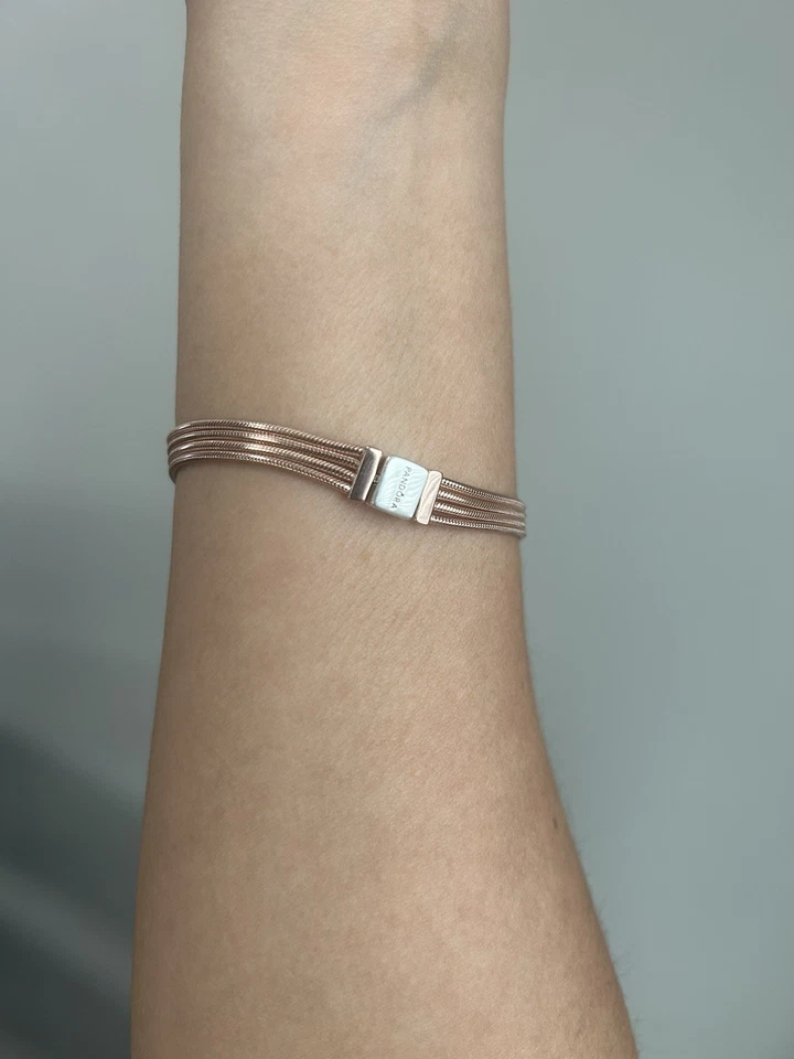 Pandora Original Bracelet. Sterling Silver With Gold 14k - Image 4 of 4