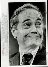 1976 Press Photo William Scranton appears before Senate hearing in Washington