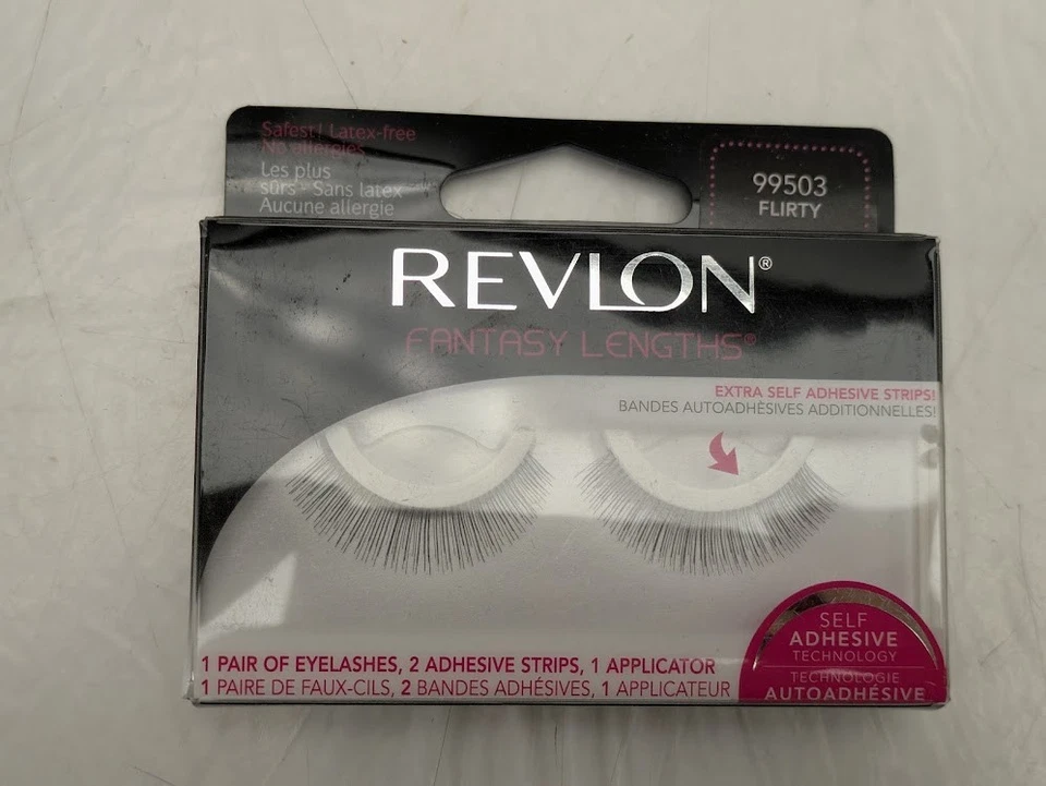 Revlon Fantasy Lengths Eyelashes #99503 Flirty,  Adhesive Strip and Applicator - Image 2 of 4
