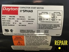 1 HP 3600 RPM 56 FR DAYTON SINGLE PHASE MOTOR NEW LIQUIDATION 